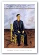 Self-Portrait with Cropped Hair, 1940 by Frida Kahlo 17"x12" Art Print Poster