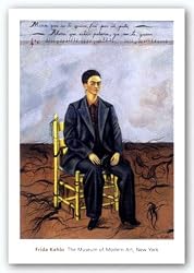 Self-Portrait with Cropped Hair, 1940 by Frida Kahlo 17"x12" Art Print Poster