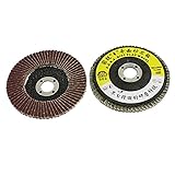 uxcell　サンディングディスク　弁　樹脂　布　研磨材　2個入り