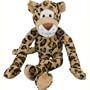 Multipet Swingin Safari Leopard Plush Dog Toy with Extra Long Arms and Legs with Squeakers, 22-Inch