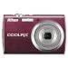 Nikon Coolpix S230 10MP Digital Camera with 3x Optical Zoom and 3 inch Touch Panel LCD (Plum)