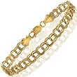 Yellow Gold Charm Link Bracelet