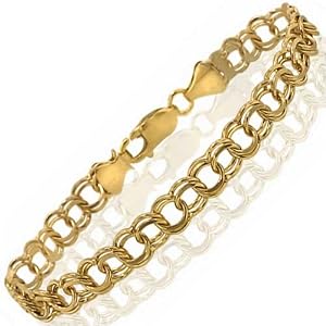 Yellow Gold Charm Link Bracelet