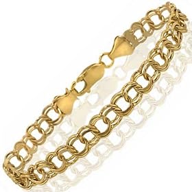 Yellow Gold Charm Link Bracelet