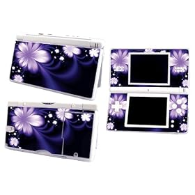 Bundle Monster Nintendo Ndsl Dsl Nds Ds Lite Vinyl Game Skin Case Art Decal Cover Sticker Protector Accessories - Purple Flower