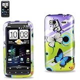 2 Dimensions Butterfly Design Hard Case Cover Skin for HTC sensation 4G (Pu ....