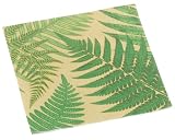 Caspari John Derian Ferns Set of 40 Paper Cocktail Napkin in A Gift Box, Gold