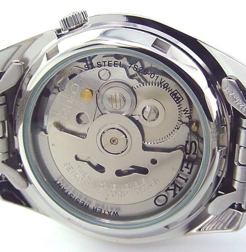 Seiko 5 Gents Silver Tone Blue Dial Self Winding Automatic SNKA05K1 Bracelet Strap Watch