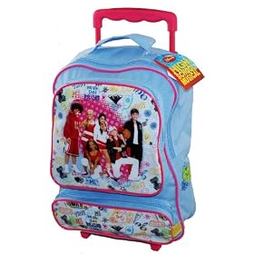 DISNEY HIGH SCHOOL MUSICAL TROLLEY WHEELED WHEELIE BAG