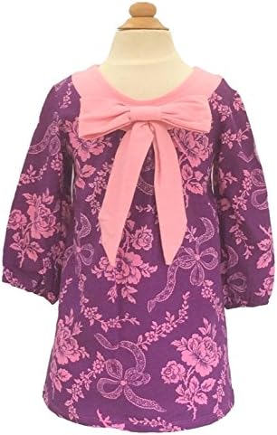 Tralala Baby Girls' Toddler French Ribbon Bow Dress (3 Toddler)