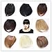 Top Plaza Girls Lovely Fashion False Bang Neat Fringe Hairpiece Clip in Front Hair Extensions Accessories ,8 Colors,32g/pc (Natural Black)