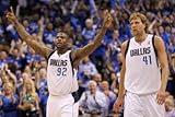 IMAGE OF Oklahoma City Thunder v Dallas Mavericks - Game TwoDallas, TX - MAY 19: DeShawn Stevenson, Dirk Now by Ronald Martinez, 48x72