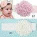 Baby Girl Dentelles Baby Flower Headband/Headwear for Infant, Baby, Toddler. Chiffon Flower - White