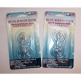 Buy ABC Products - 2 pkg ~ Medium Size 1-3 4 - Suction Cup - Swivel Hooks (Offer is...