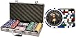 Da Vinci Masterworks Poker Chip Set w/300 Chips w/Denominations, 2 Decks of Cards, & 5 Poker Dice