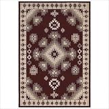 IMAGE OF Shaw Rugs 3V7-01800 Concepts Taos Red Southwestern Rug Size: 7'9