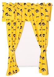 Iowa - Collegiate Curtain Panels - (Big 12 Conference)