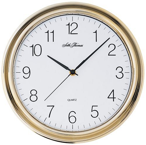 Seth Thomas Round Wall Goldtone Dial