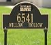Cleveland Browns Black & Gold Personalized Address Plaque-with lawn stakes