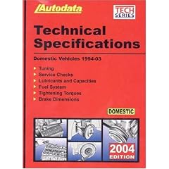 04 Domestic Tech Spec Manual (Autodata Technical Manual Series)