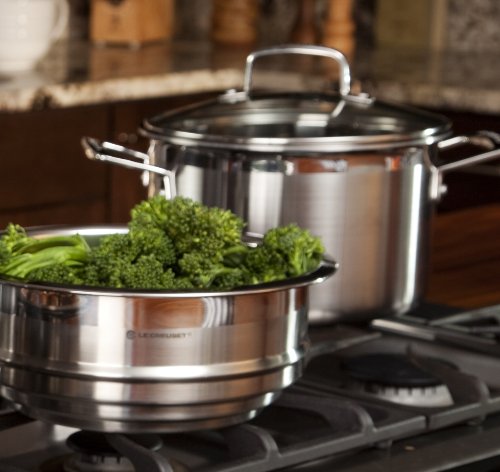 Le Creuset Tri-Ply Stainless Steel Multi-Pot Steamer Set product image