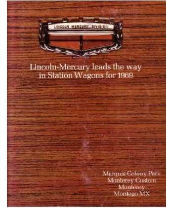1969 MERCURY STATION WAGON Sales Brochure Book