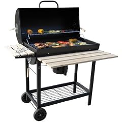 BBQ Grillwagen mit Deckel Smoker Holzkohlegrill