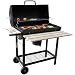 BBQ Grillwagen mit Deckel Smoker Holzkohlegrill