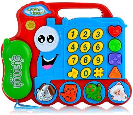 Educational Telephone Phone Toys for Kids with Sounds and Music Battery Operated