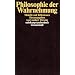 Philosophie der Wahrnehmung: Modelle und Reflexionen (suhrkamp taschenbuch wissenschaft)