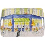 Bistro du Midi Various scenes,large 21 by 14 inch melamine serving Tray French design