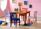 5pcs Kid's Multi Color Table and 4 Chairs Set Review