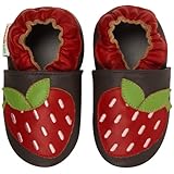 モモ ベビー 乳児/幼児用ストロベリー デザイン ソフト ソール レザー シューズ ネイビー 18-24 ヶ月/米国幼児用サイズ6-7 M (インポート)