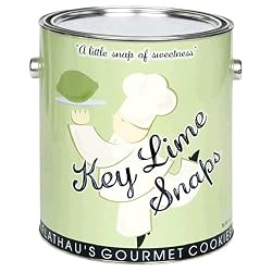 Flathau's Fine Foods Gourmet Cookies, Key Lime Snaps, 16-Ounce Can