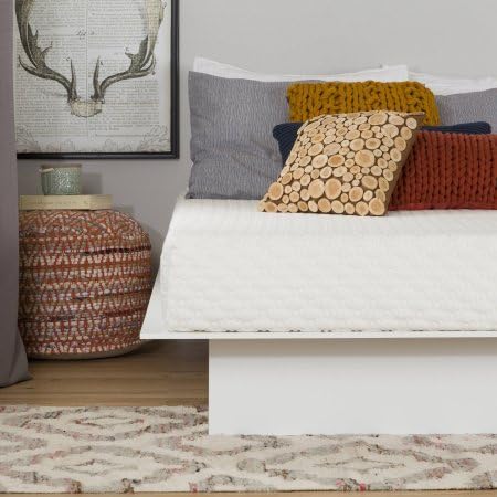 South Shore Somea White Basic 8" Queen Memory Foam Mattress, 60"