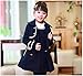 Girls Winter Faux Wool Collar Coats Warm Jacket Long Outerwear Parka Overcoat