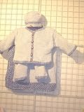 Cpk95bd.bk,knitted on Hand Knitting Machine Then Finished By Hand Crochet Infant Boys Outfit, Containing Cpk95bd.bk,knitted on Hand Knitting Machine Then Finished By Hand Crochet Infant Boys Outfit, Containing