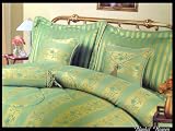 Review Delong  / BRAND NEW JACQUARD QUEEN 7 PIECE EMERALD LIGHT GREEN COMFORTER COMFORTERS BEDDING HOT NICE!!!