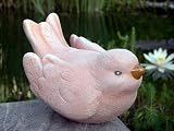 Eigenschaften Tiefes Kunsthandwerk GbR  / Steinfigur Tierfigur Amsel Vogel klein terracotta