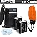 2 Pack Battery And Charger Kit For Canon PowerShot D10 D20 Waterproof Digital Camera Includes 2 Extended (1200Mah) Replacement NB-6L Batteries + Ac/ D/c Travel Charger + Floating Strap + MicroFiber Cleaning Cloth