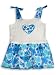 Rubbies - Toddler Girls Sundress, White, Blue (Size 4T)