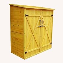 Big Sale Leisure Season Medium Storage Shed, Solid Wood, Decay Resistant