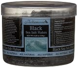 Bellamessa Black Goumet Sea Salt Flakes, 4.25-Ounce Plastic Jars (Pack of 6)