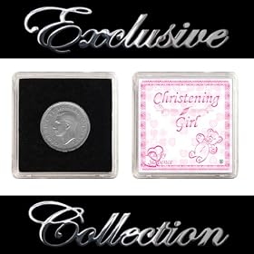 LUCKY SIXPENCE FOR CHRISTENING "GIRL"