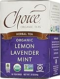 Choice Organic Lemon Lavender Mint Her Tea, 16 Count Box