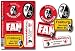 Aufkleberkarte SC Freiburg - Offizielles Lizenzprodukt !
