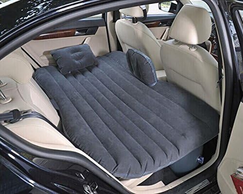 ibigbean Heavy Duty Inflatable Car Mattress Bed for SUV Minivan Back Seat Extended Mattress (Black)