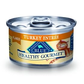 Blue Buffalo Healthy Gourmet Canned Cat Food, Flaked Turkey Entr�e, (Pack of 24 3-Ounce Cans)
