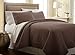 Southshore Fine Living, Inc. Full/Queen Quilt Bedding Set, Comfy Microfiber Coverlet, Queen Size Bedspread, Stain and Pet Hair Resistant Bedding, Full Size Quilt Set w/2 Shams, Chocolate Brown