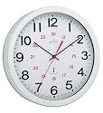 Acctim Controller Radio Controlled Metal Case Wall Clock, 12 Inch